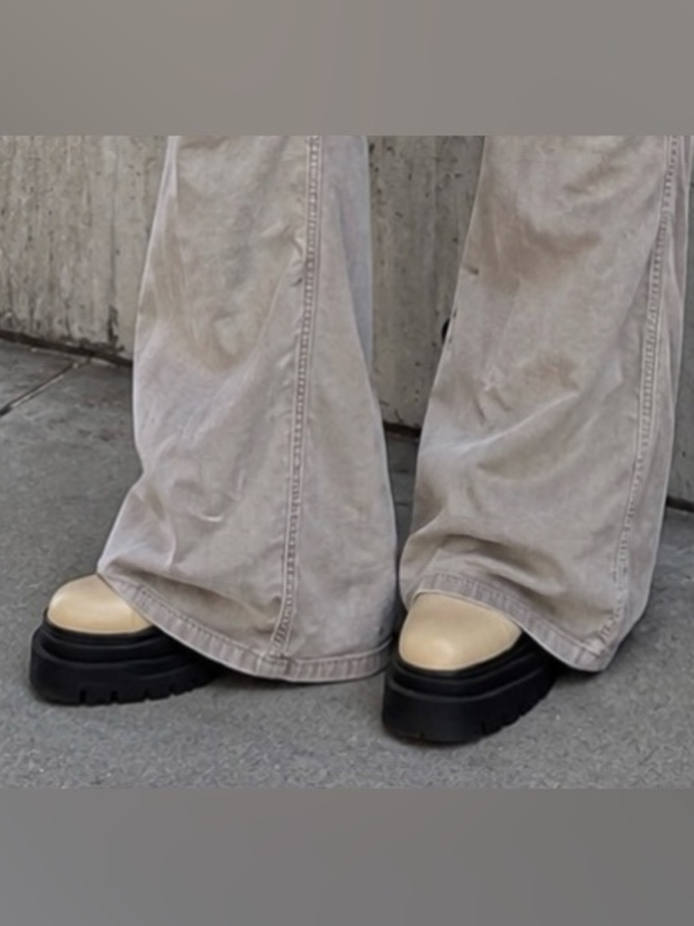 Alias Mae Cream Chelsea Lug Boots with Black Sole - Picture 3 of 13